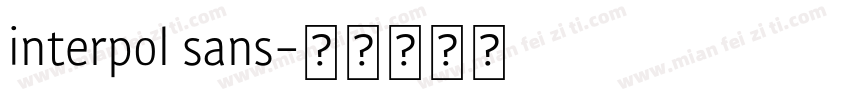 interpol sans字体转换